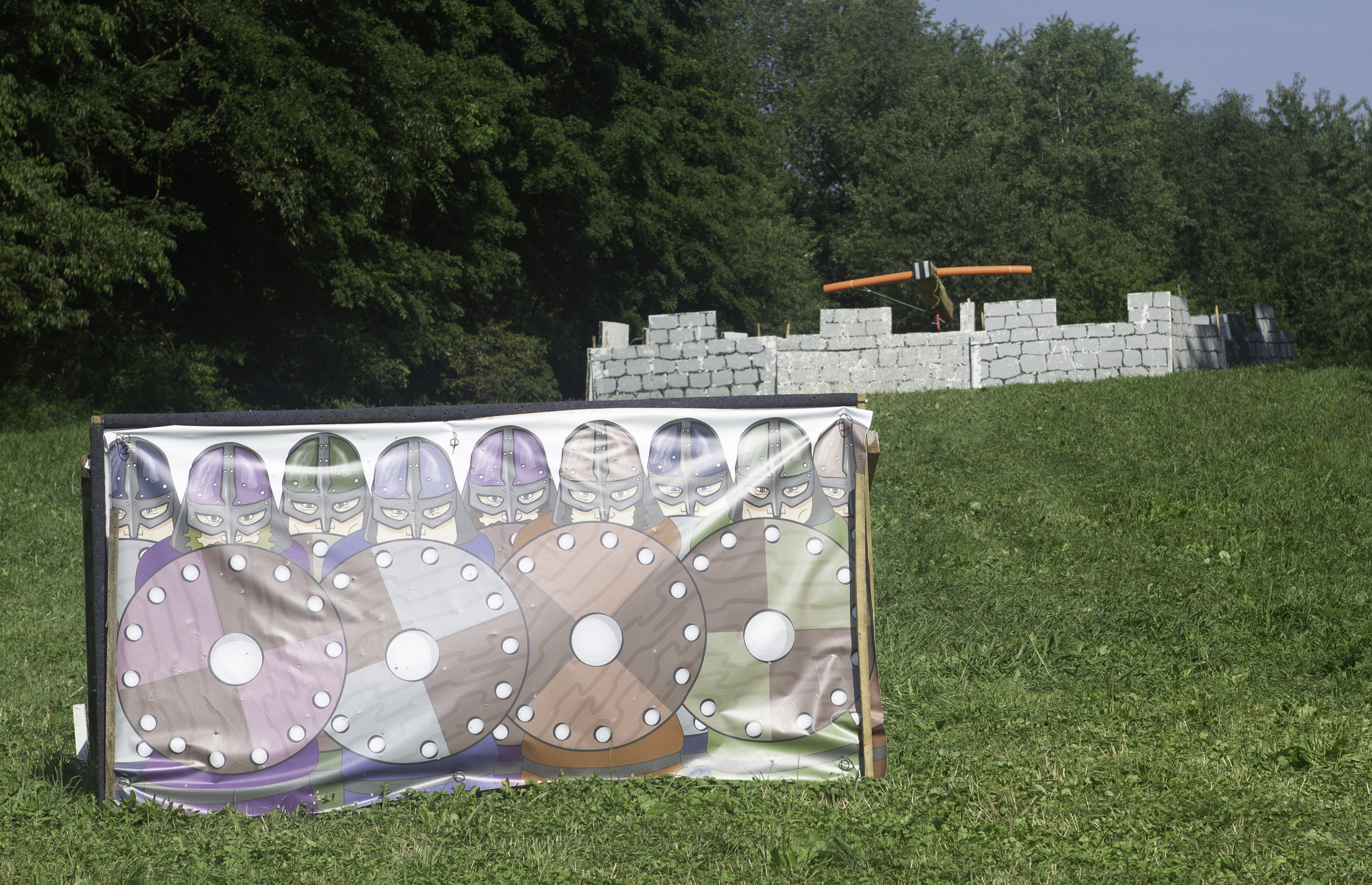 Pennsic 47 Archery - Clout Populace Target