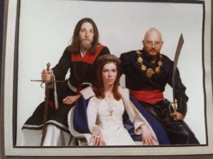 Formal portrait of Edward with Viscount Elrond Blacksabre and Viscountess Gilrean of Regen