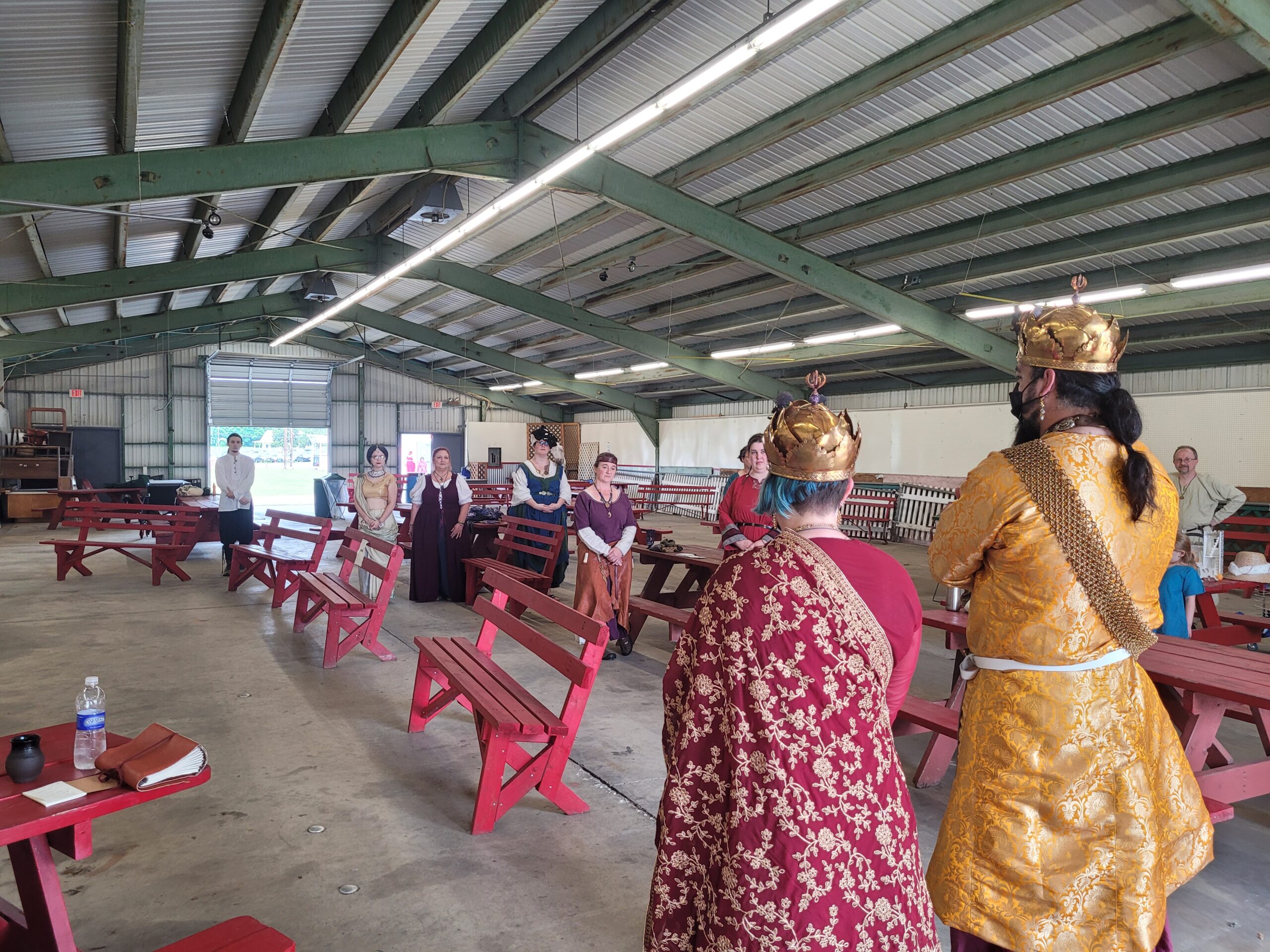 Their Majesties Address the competitors