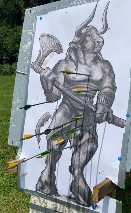 pennsic 2022 archery - soldier at 55 yards