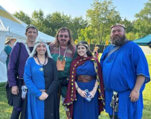 Pennsic 50 - Master Denys with the Royalty of the East