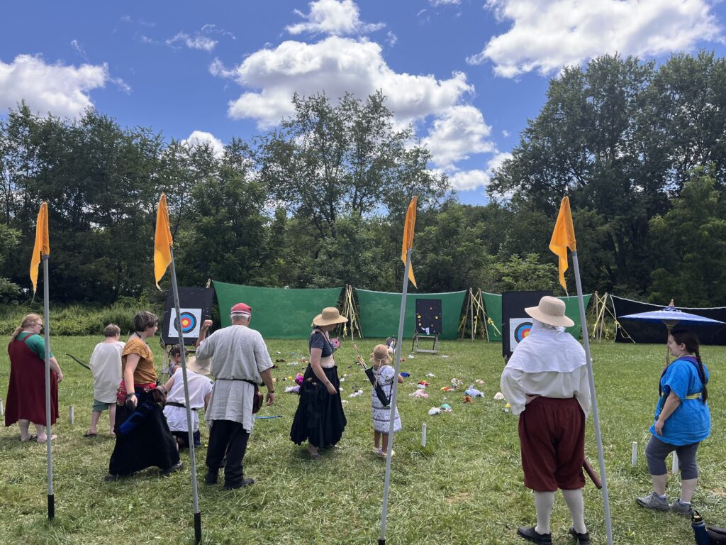 Young archers shoot stuffies, Aug.3, 2026