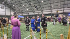 Combatants in the finals and their consorts